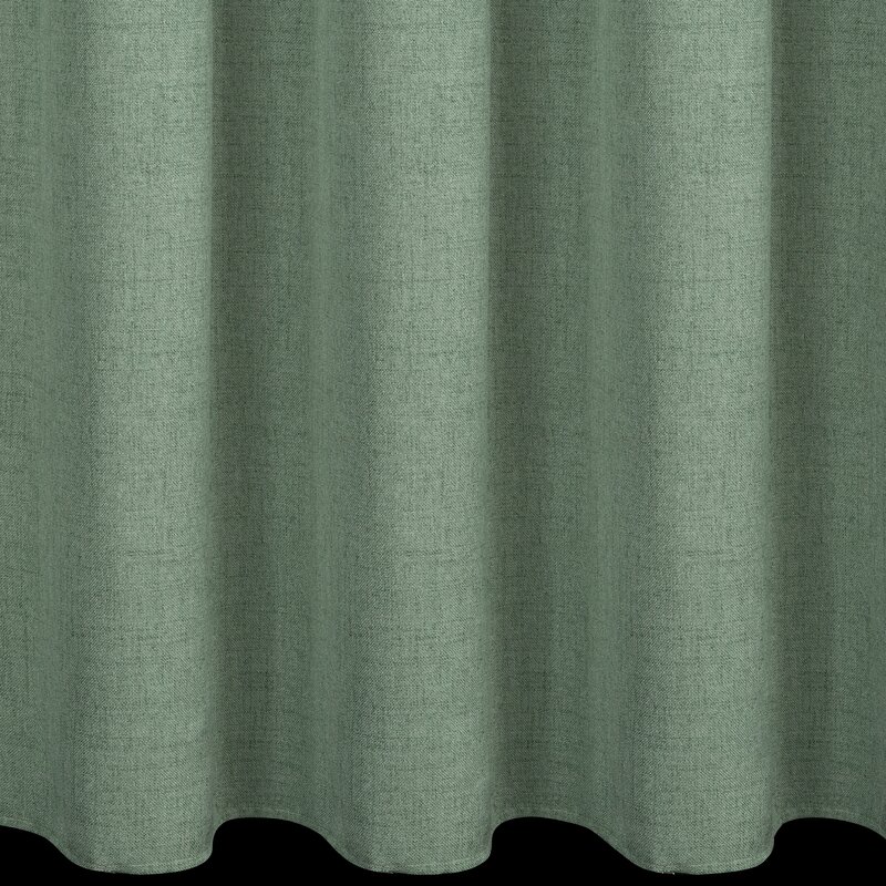 Zasłona gotowa Linda zielona 140 X 250 CM – naturalny splot