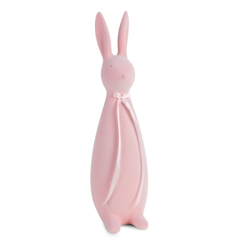 Figurka zająca jasnoróżowa 13X16X47 – radosna Wielkanoc
