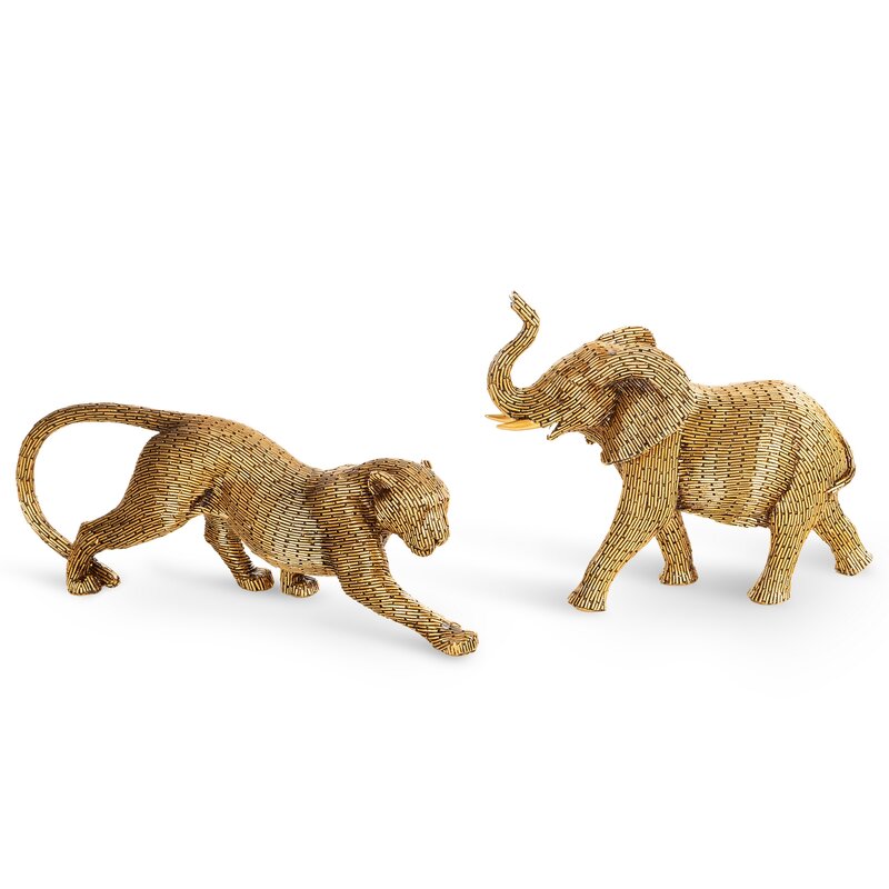 Figurka ceramiczna Zuri złota 27 X 10 X 21 CM – dodaje wnętrzom charakteru