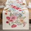Obrus gobelinowy naturalny 100X100 – z wiosennym urokiem