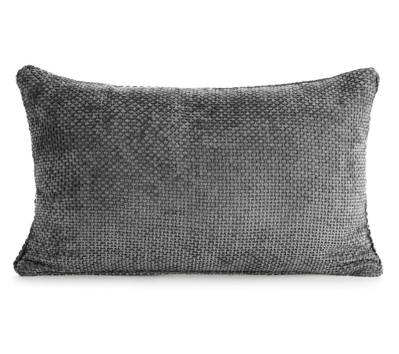 Poszewka szenilowa 6 stalowa 30 X 50 cm – miękka i przytulna