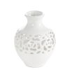 Wazon ceramiczny Celia kremowy O 14 X 18 CM – na suszone kwiaty