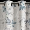 Zasłona gotowa Nicola naturalna 140 X 250 cm – z motywem liści