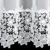 Firana gotowa Artemida biała 350 X 145 cm – z ozdobną obszywką