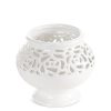Wazon ceramiczny Celia kremowy O 16 X 14 cm – na susze i kwiaty
