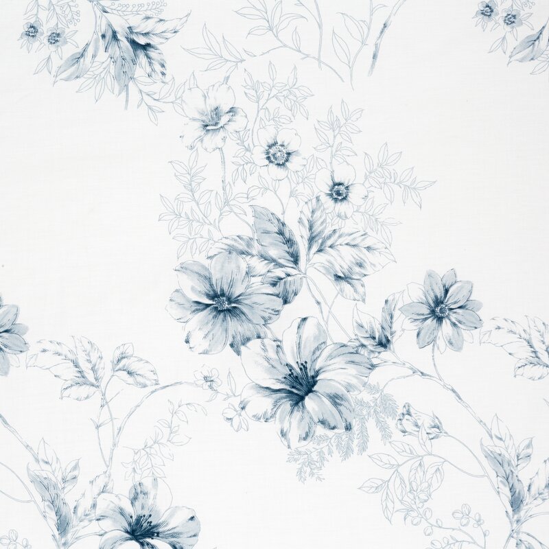 Pościel satynowa Spring 93 biała 160 X 200 cm – świeży kwiatowy wzór