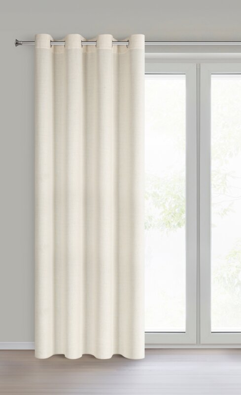Zasłona gotowa Linda naturalna 140 X 250 cm – z naturalnym splotem