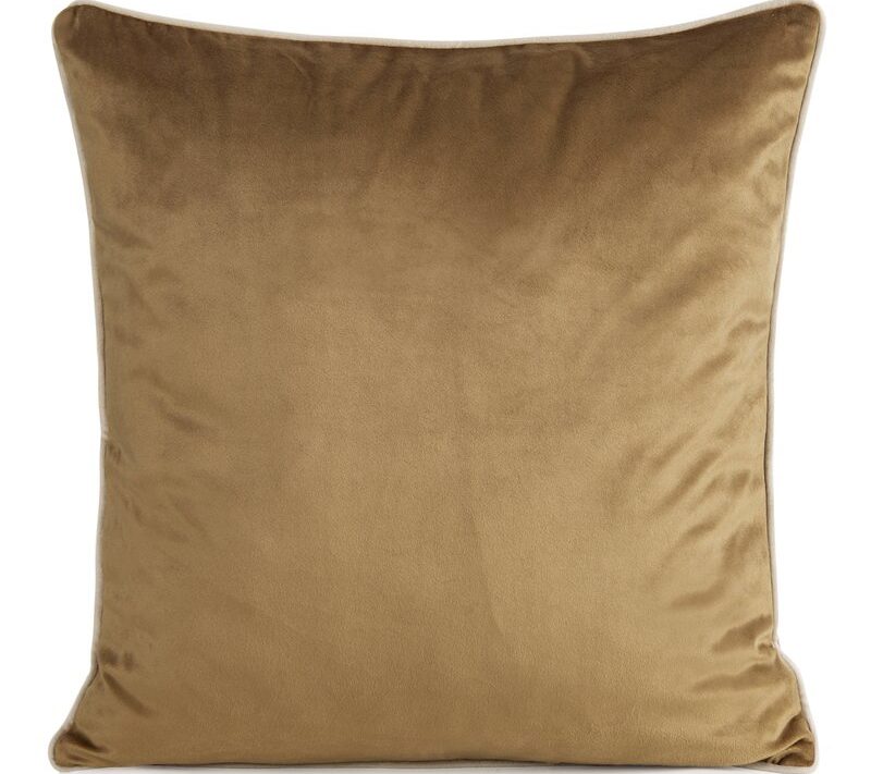 Poszewka welwetowa Gaja 2 miodowa 45 X 45 cm – aksamitna miękkość