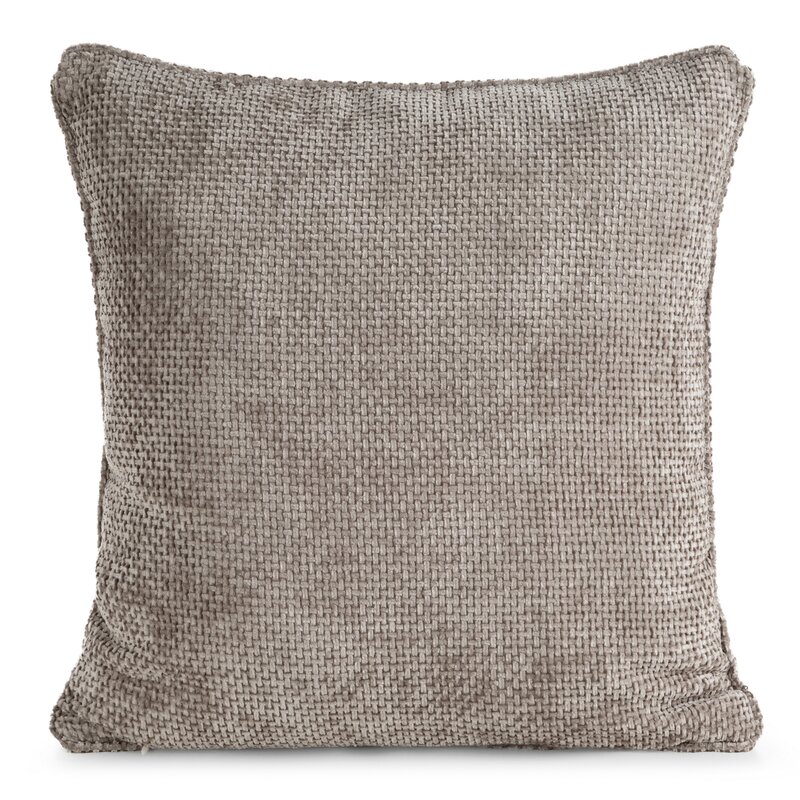 Dekoracyjna poszewka szenilowa Szenil 6 beżowa 45 X 45 cm – miękka i stylowa