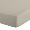 Prześcieradło z gumką BASIC beżowe 100 X 200 X 30 cm – miękkie i przewiewne