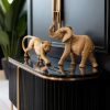 Figurka ceramiczna Zuri złota 34 X 8 X 12 CM – z egzotycznym akcentem