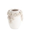 Wazon ceramiczny Diana kremowy O 18 X 20 CM – na świeże i suszone kwiaty