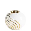 Świecznik ceramiczny Andrea (01) biały O 10 X 8 CM – tworzy przyjemny nastrój