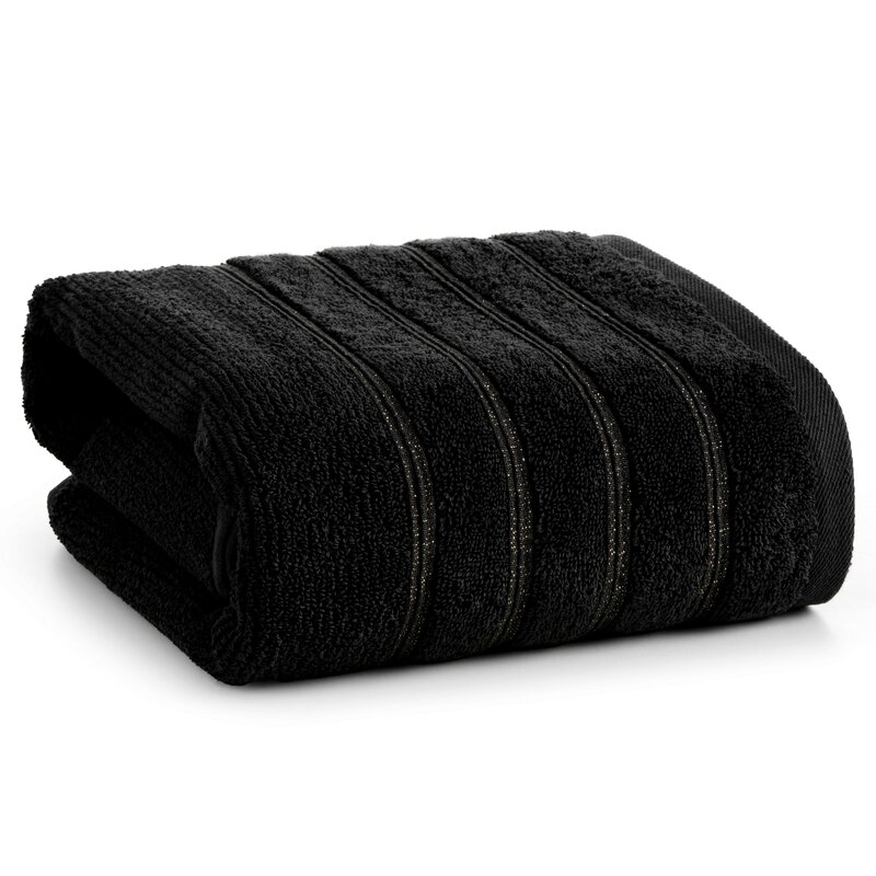Ręcznik Amira Lurex 70X140cm czarny – miękki i chłonny
