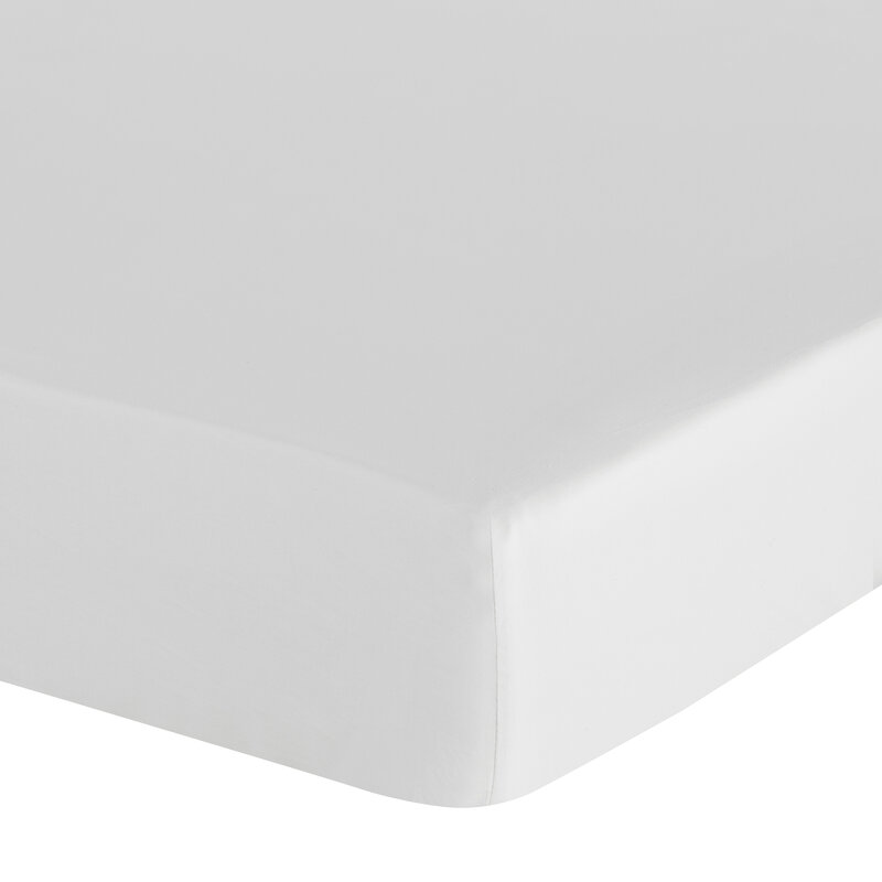 Prześcieradło z gumką BASIC białe 100 X 200 X 30 – świeże i komfortowe