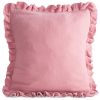 Poszewka Muslin z falbanką beżowa 45 X 45 CM – przytulna i miękka