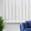 Firana gotowa Kaja biała 350 X 155 CM – zdobiona obszywką