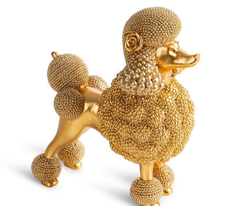 Figurka ceramiczna Eldo złota 17 X 9 X 19 CM – na komodę i półkę
