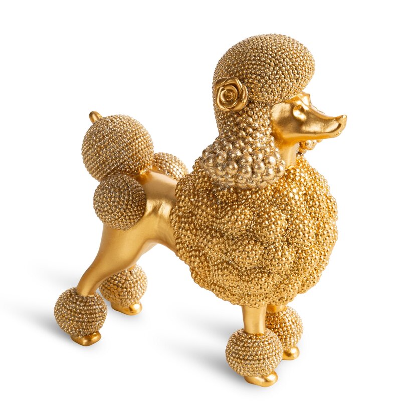 Figurka ceramiczna Eldo złota 17 X 9 X 19 CM – na komodę i półkę