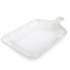 Patera ceramiczna Arleta kremowa 32 X 20 X 4 CM – na owoce i dekoracje