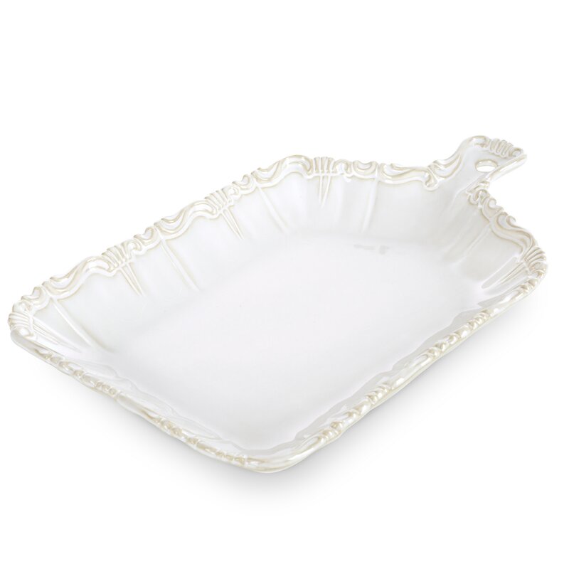 Patera ceramiczna Arleta kremowa 32 X 20 X 4 CM – na owoce i dekoracje