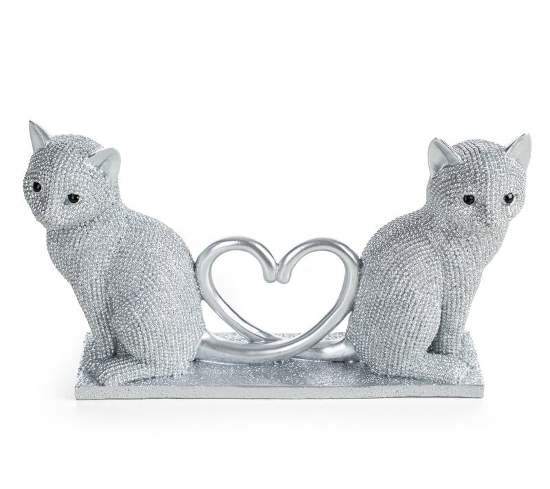 Figurka ceramiczna Eldo srebrna 22 X 7 X 12 CM – idealna na prezent