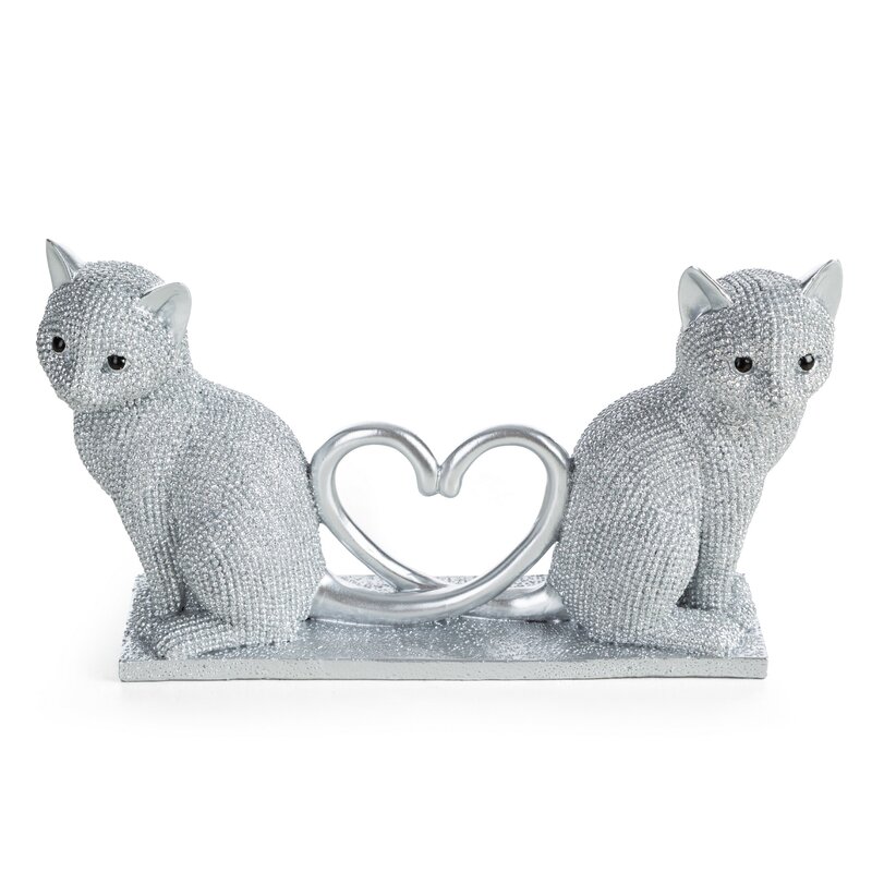 Figurka ceramiczna Eldo srebrna 22 X 7 X 12 CM – idealna na prezent