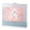 Kocyk dziecięcy BABY3 różowy 80 X 110 cm – miękki i puszysty