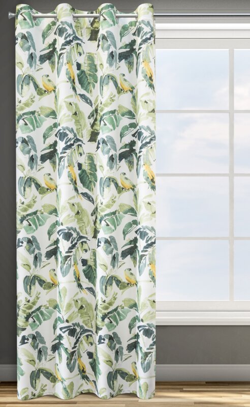 Zasłona gotowa D91 Flore brązowa 140 X 250 cm – zapewniająca półmrok