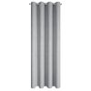 Zasłona gotowa Linda stalowa 140 X 250 CM – naturalny splot