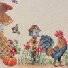 Obrus gobelinowy wiejski motyw naturalny 100X100 – na radosne spotkania