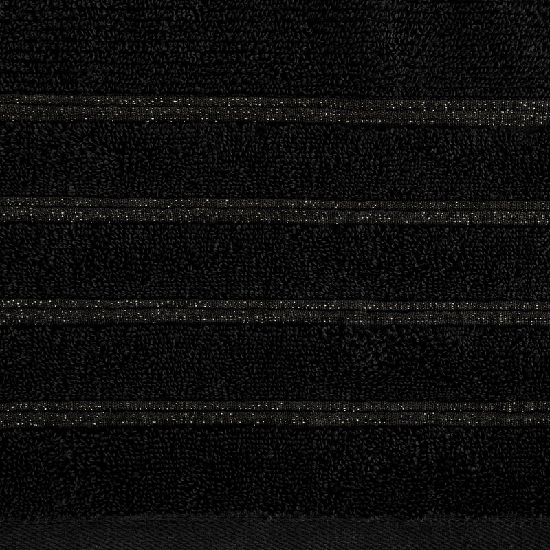 Ręcznik Amira Lurex 70X140cm czarny – miękki i chłonny