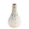 Wazon ceramiczny Andrea biały O 14 X 25 CM – do nowoczesnych wnętrz