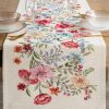 Obrus gobelinowy kwiatowy wzór naturalny 45X140 – elegancka dekoracja