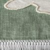 Bieżnik dekoracyjny Wiosna 7 zielony 40 X 140 CM – z uroczym króliczkiem