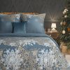 KOMPLET POŚCIELI ŚWIATECZNEJ SANTA2 220 X 200 CM STALOWY