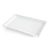 Patera ceramiczna Elisa biała 30 X 19 X 3 cm – na świece i biżuterię