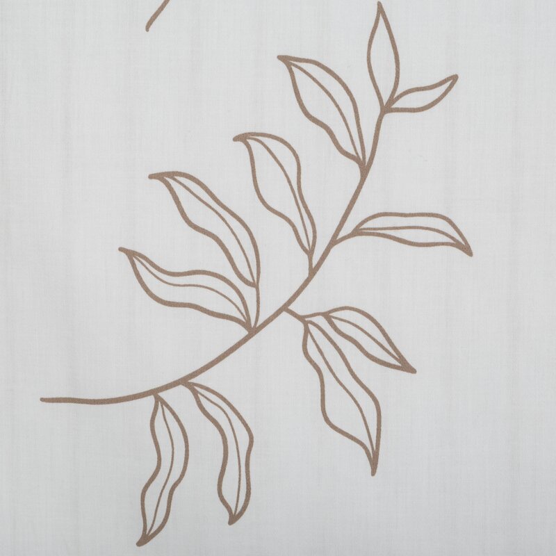 Pościel satynowa Raya1 biała 220 X 200 cm – z eleganckim wzorem