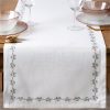 Bieżnik Lily biały 40 X 140 CM – doda subtelnej elegancji