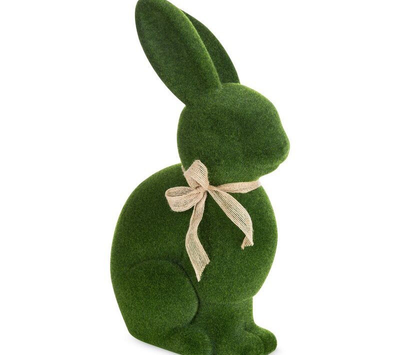 Figurka zajączka zielona 27X14X45 – idealna na Wielkanoc