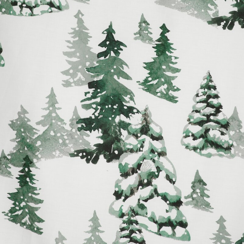 ŚWIĄTECZNY KOMPLET POŚCIELI WINTER 160 X 200 CM BIAŁY