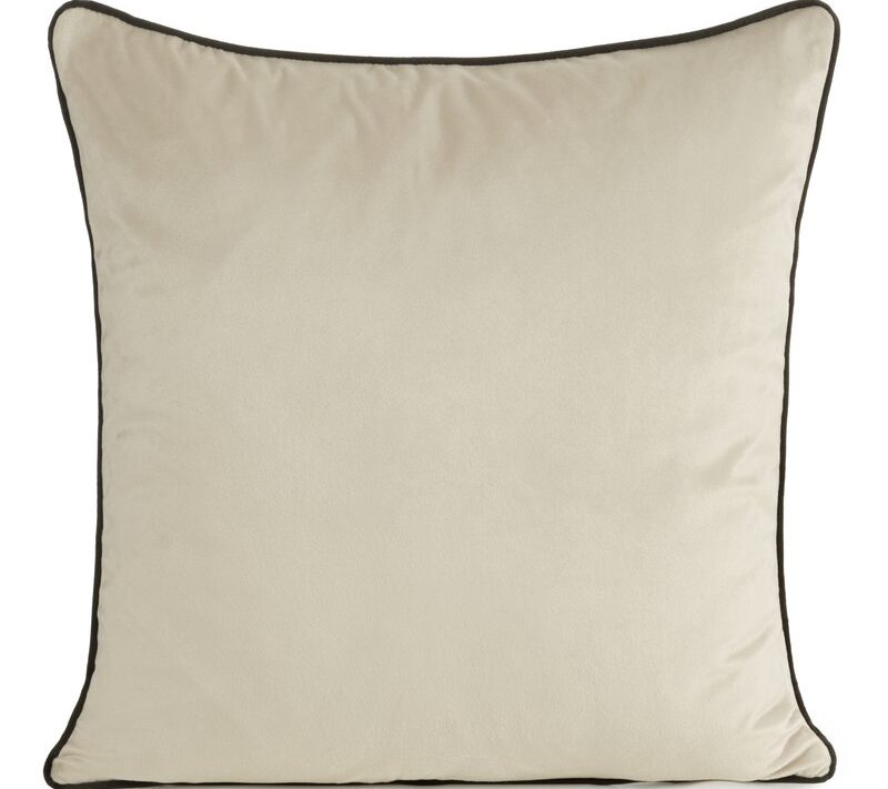 Poszewka dekoracyjna Gaja 2 beżowa 45 X 45 cm – miękka w dotyku