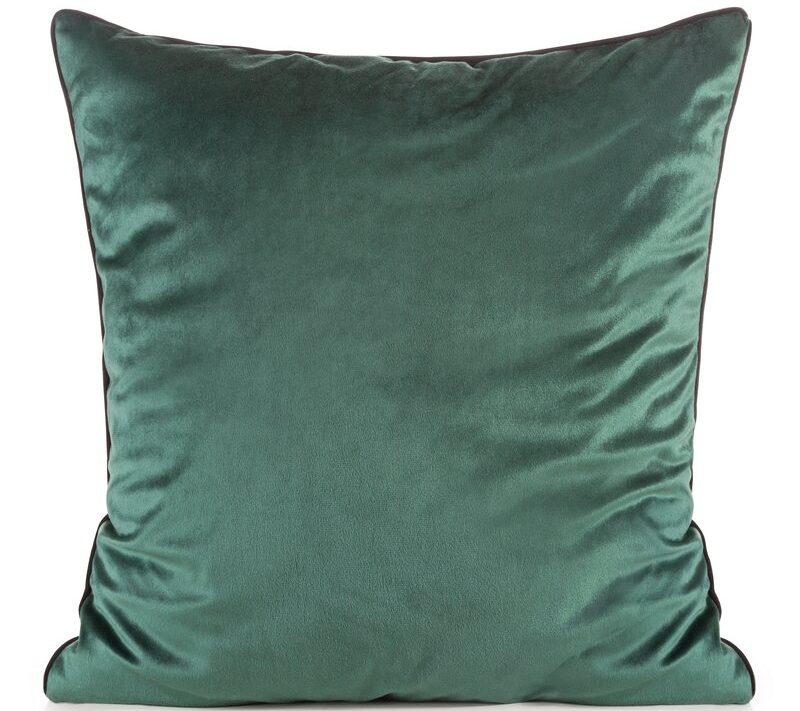 Poszewka welwetowa Gaja 2 ciemnozielona 45 X 45 CM – miękka w dotyku
