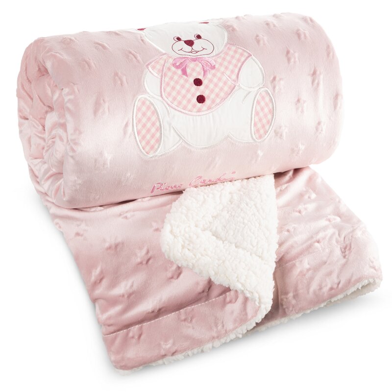Kocyk dziecięcy Baby4 różowy 80 X 110 CM – miękki i ciepły