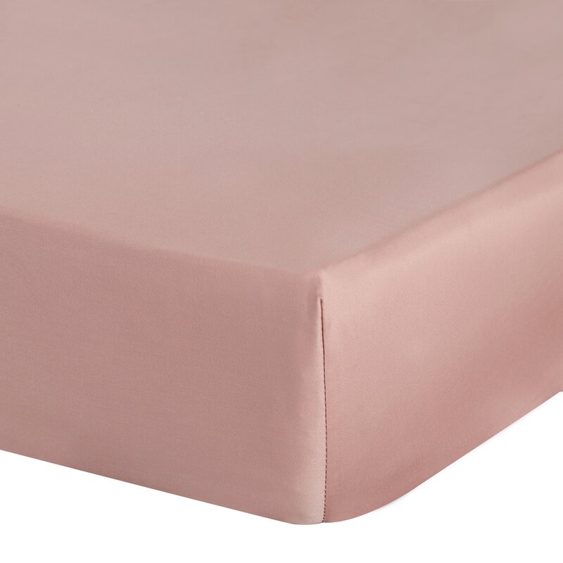 Prześcieradło z gumką NOVA3 pudrowy róż 180 X 200 X 30 cm – miękka bawełna