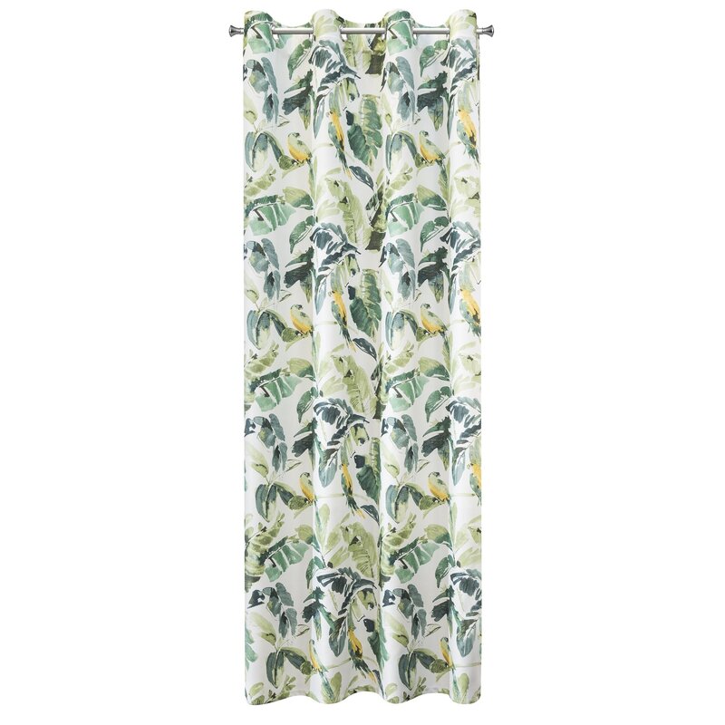Zasłona gotowa D91 Flore brązowa 140 X 250 cm – zapewniająca półmrok