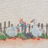 Obrus gobelinowy z gęsiami naturalny 45X140 – sielski nastrój