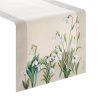 Obrus gobelinowy Przebiśniegi naturalny 45X140 – wiosenna dekoracja stołu