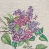 Obrus gobelinowy z motywem lilaków naturalny 140X180 – Wiosenny nastrój