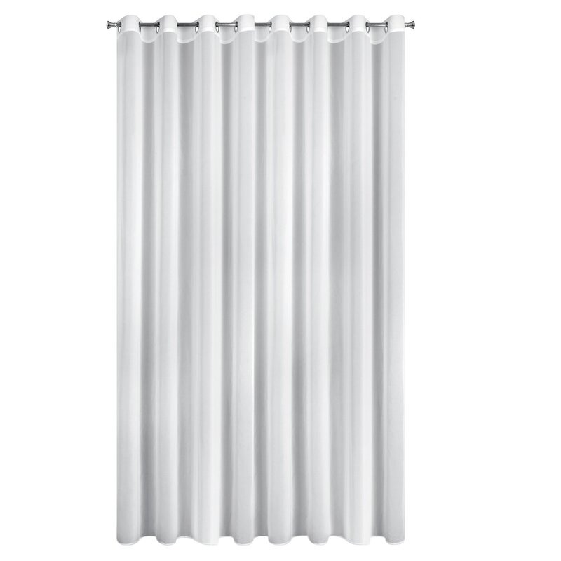 Firana gotowa szyfonowa Dalia biała 350 X 250 CM – gładka i lekka